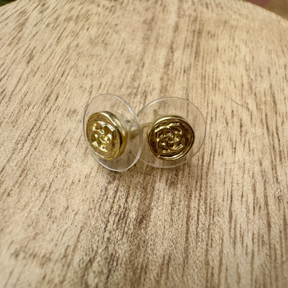 Kendra Scott Earrings - Kendra Scott Stud Earrings - Dira Coin Earrings - Picture 3 of 3